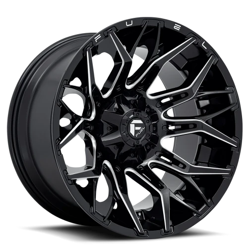 Fuel Twitch D769 20x9 +1 6x135mm 106.1mm Gloss Black Milled