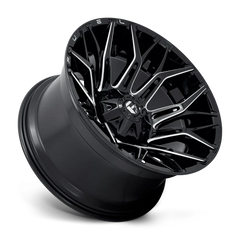 Fuel Twitch D769 22x12 -44 6x135mm 106.1mm Gloss Black Milled