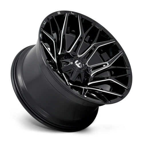 Fuel Twitch D769 20x9 +1 8x170mm 125.1mm Gloss Black Milled