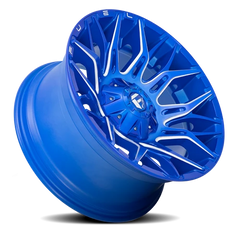 Fuel Twitch D770 22x12 -44 5x114.3mm 78mm Anodized Blue Milled