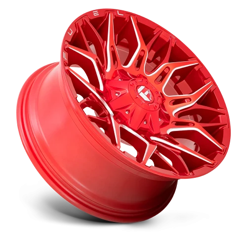 Fuel Twitch D771 20x10 -18 8x170mm 125.1mm Candy Red Milled