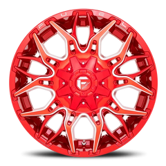 Fuel Twitch D771 20x9 +1 6x135mm 106.1mm Candy Red Milled