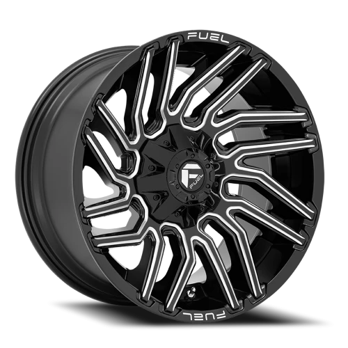 Fuel Typhoon D773 20x9 +1 6x114.3mm 78.1mm Gloss Black Milled
