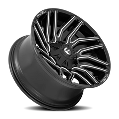Fuel Typhoon D773 22x10 -18 8x165.1mm 125.2mm Gloss Black Milled