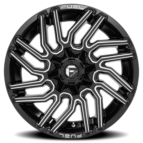 Fuel Typhoon D773 20x10 -18 6x135mm 106.1mm Gloss Black Milled