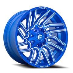 Fuel Typhoon D774 20x10 -18 8x180mm 124.3mm Anodized Blue Milled