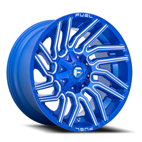 Fuel Typhoon D774 22x12 -44 8x170mm 125.1mm Anodized Blue Milled