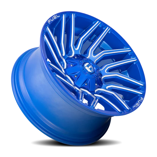 Fuel Typhoon D774 22x12 -44 5x139.7mm 110.2mm Anodized Blue Milled