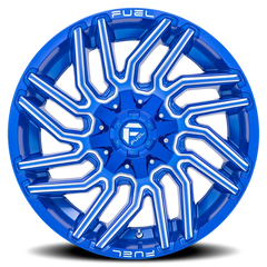Fuel Typhoon D774 22x12 -44 8x180mm 124.3mm Anodized Blue Milled