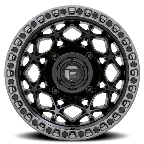 Fuel Unit UTV D783 15x7 +10 4x156mm 132mm Matte Black Gunmetal Ring