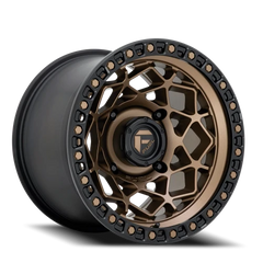 Fuel Unit UTV D785 15x7 +10 4x156mm 132mm Bronze Matte Black Ring