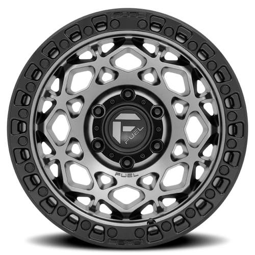 Fuel Unit D784 17x9 -12 6x135mm 87.1mm Gunmetal Matte Black Ring