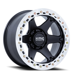 KMC VI Beadlock KM238 BM 17x9 -38 6x139.7mm 108mm Satin Black Machined Ring