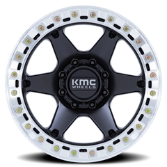 KMC VI Beadlock KM238 BM 17x9 -38 6x139.7mm 108mm Satin Black Machined Ring
