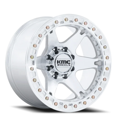 KMC VI Beadlock KM238 MS 20x10 -48 8x165.1mm 125.1mm Machined Silver