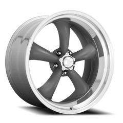 American Racing Classic Torq Thrust II VN215 15x10 -44 5x120.65mm 83.06mm Mag Gray Machined Lip