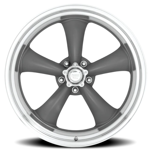 American Racing Classic Torq Thrust II VN215 15x7 -6 5x114.3mm 83.06mm Mag Gray Machined Lip