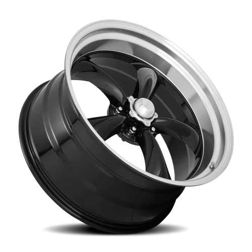 American Racing Torq Thrust II VN315 22x9 +15 5x139.7mm 87.1mm Gloss Black Machined Lip