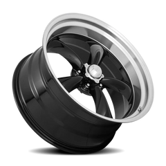 American Racing Torq Thrust II VN315 22x11 +18 5x139.7mm 87.1mm Gloss Black Machined Lip