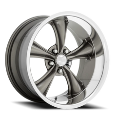 American Racing Boss TT VN338 GY 20x8.5 +2 5x120.65mm 72.56mm Graphite Diamond Cut Lip