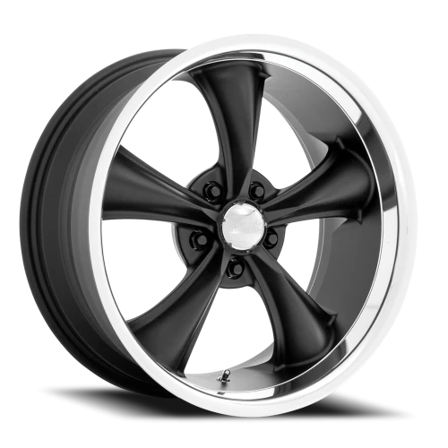 American Racing Boss TT VN338 BK 20x10 +20 5x115mm 72.56mm Textured Black Diamond Cut Lip