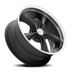 American Racing Boss TT VN338 BK 18x9.5 -4 5x120.65mm 72.56mm Textured Black Diamond Cut Lip