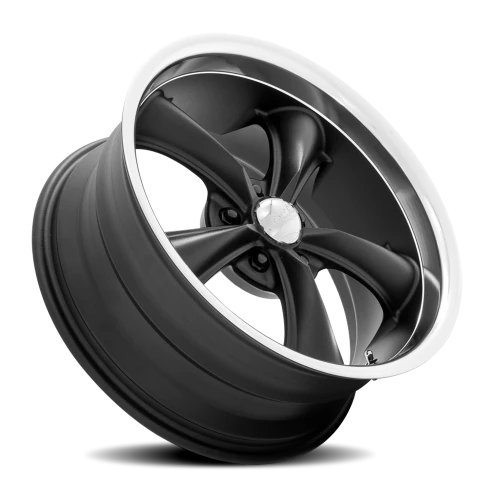 American Racing Boss TT VN338 BK 20x8.5 +28 5x114.3mm 72.56mm Textured Black Diamond Cut Lip