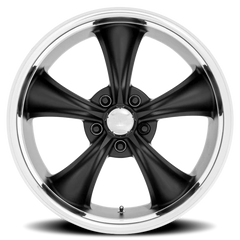 American Racing Boss TT VN338 BK 20x8.5 +28 5x114.3mm 72.56mm Textured Black Diamond Cut Lip
