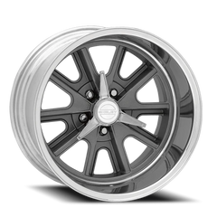 American Racing Shelby Cobra VN427 GY 17x9.5 +19 5x114.3mm 72.6mm Mag Gray Center Polished Barrel