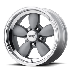 American Racing VN504 GY 17x8 +0 5x114.3mm 72.6mm Mag Gray Mirror Lip