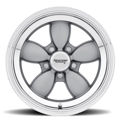 American Racing VN504 GY 17x8 +0 5x114.3mm 72.6mm Mag Gray Mirror Lip