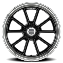 American Racing Draft VN510 BK 18x8 +0 5x120.65mm 72.6mm Gloss Black Diamond Cut Lip