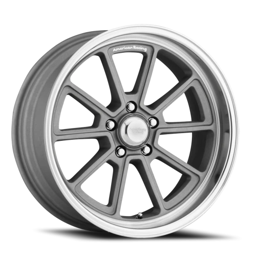 American Racing Draft VN510 SL 20x10 +6 5x120.65mm 72.6mm Vintage Silver Diamond Cut Lip