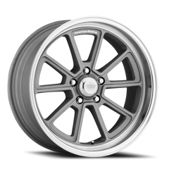 American Racing Draft VN510 SL 20x8.5 +6 5x120.65mm 72.6mm Vintage Silver Diamond Cut Lip