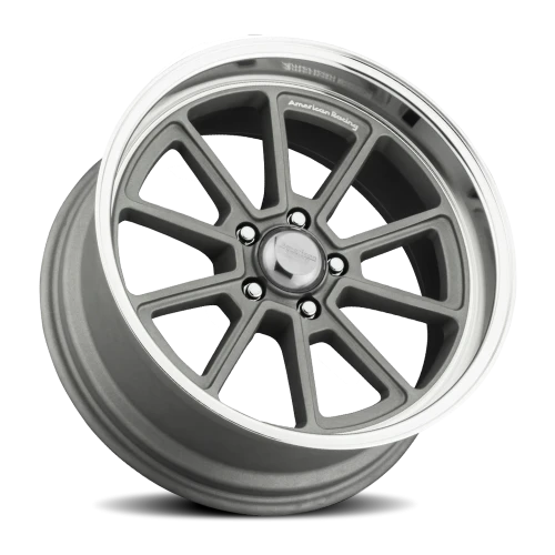 American Racing Draft VN510 SL 18x10 +0 5x127mm 78.3mm Vintage Silver Diamond Cut Lip