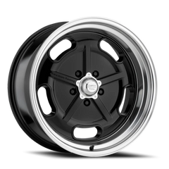 American Racing Salt Flat VN511 BK 17x8 +0 5x114.3mm 72.6mm Gloss Black Diamond Cut Lip
