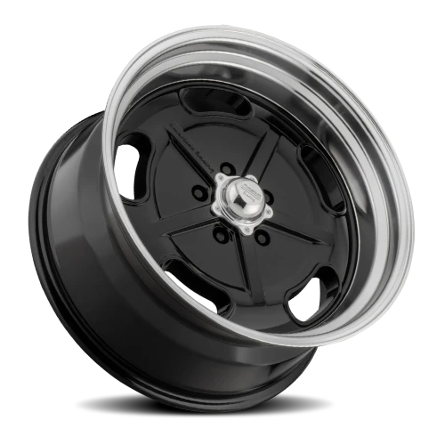 American Racing Salt Flat VN511 BK 20x9.5 +0 5x120.65mm 72.6mm Gloss Black Diamond Cut Lip