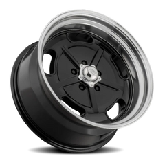 American Racing Salt Flat VN511 BK 22x8.5 +0 5x120.65mm 72.56mm Gloss Black Diamond Cut Lip
