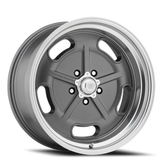 American Racing Salt Flat VN511 GY 22x10.5 +0 5x114.3mm 72.56mm Mag Gray Diamond Cut Lip