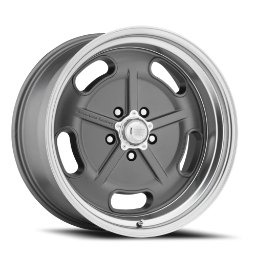 American Racing Salt Flat VN511 GY 17x7 +0 5x120.65mm 72.6mm Mag Gray Diamond Cut Lip
