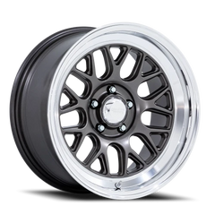 American Racing VN516 G-Force AD 17x7 +0 5x114.3mm 72.56mm Matte Anthracite Diamond Cut Lip