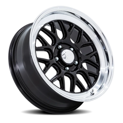 American Racing VN516 G-Force BD 17x7 +0 5x114.3mm 72.56mm Gloss Black Diamond Cut Lip