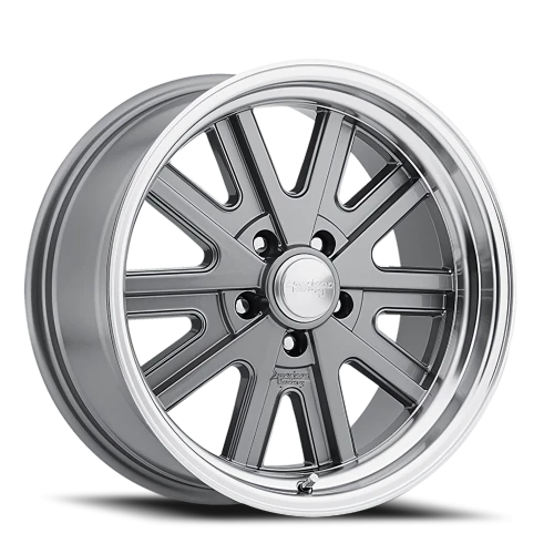 American Racing Mono Cast VN527 15x7 -16 5x120.65mm 76.5mm Mag Gray Machined Lip