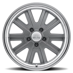 American Racing Mono Cast VN527 17x9 +0 5x114.3mm 76.5mm Mag Gray Machined Lip