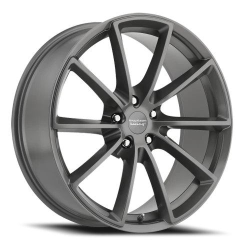 American Racing Fast Back VN806 GY 18x9 +38 5x114.3mm 72.56mm Anthracite Machined Face