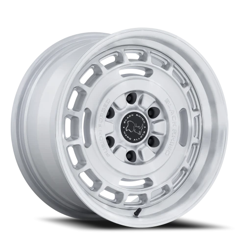 Black Rhino Vagabond BR600SD 17x8 +32 6x139.7mm 106.1mm Gloss Silver Machined Face