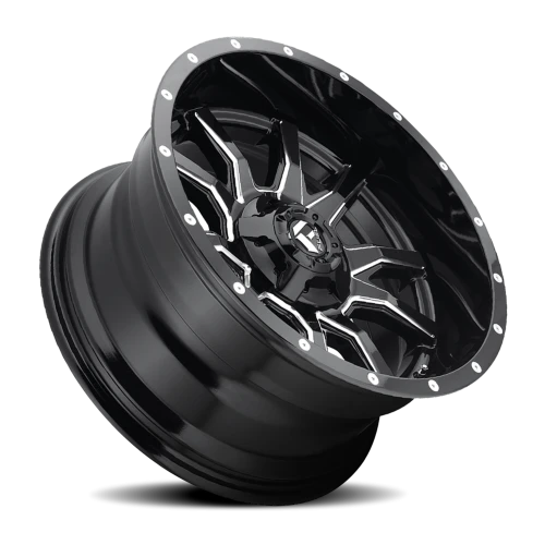 Fuel Vandal D627 20x12 -43 5x114.3mm 78.1mm Gloss Black Milled