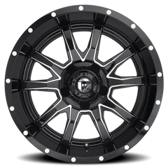 Fuel Vandal D627 20x9 +20 8x170mm 125.1mm Gloss Black Milled