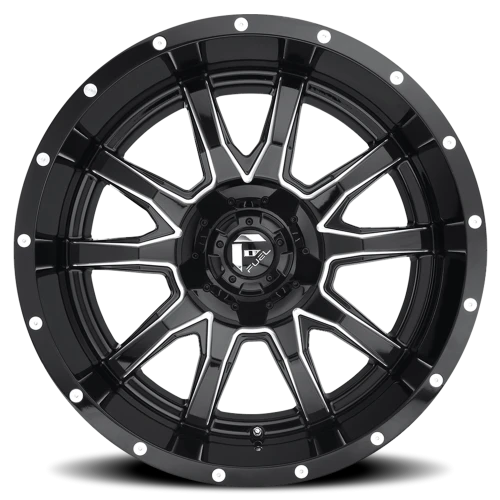 Fuel Vandal D627 20x10 -19 6x135mm 106.1mm Gloss Black Milled