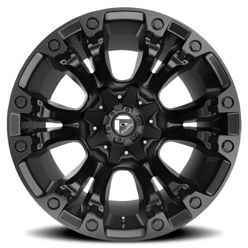 Fuel Vapor D560 20x9 +1 6x135mm 106.4mm Matte Black